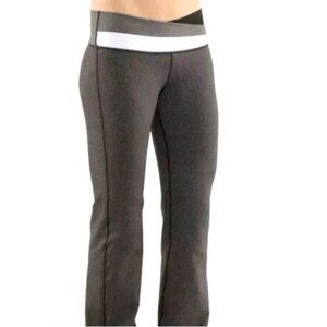 Lululemon Astro Heathered Pant. Black Grey Cross Cross. Size  4